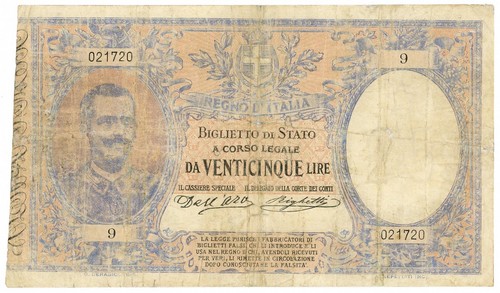 Lire biglietto stato - 25,