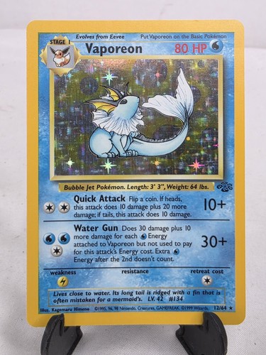 Carta pokémon vaporeon jungle - vaporeon,