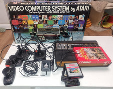 Console Atari CX-2600 Boxata "WOODY" Ricondizionata (LEGGI DESCRIZIONE) + 5 Giochi