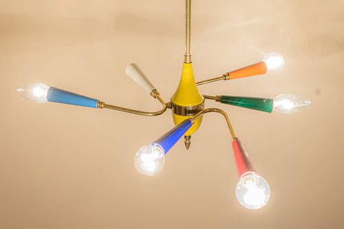Lampadario vintage anni 60 - lampadario,