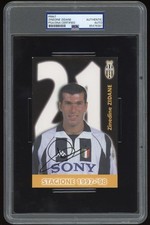 Carta firmata Zinedine Zidane