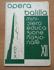 PAGELLA FASCISTA OPERA BALILLA