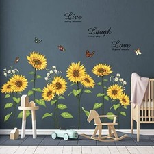 Runtoo Adesivi Murali Girasole