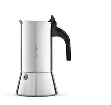 Bialetti Caffettiera Moka Venus 10 tazze In Acciaio Inox Anche Per Induzione 