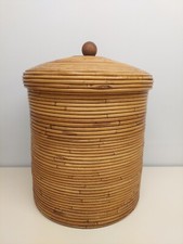 Cesto cilindrico in Rattan