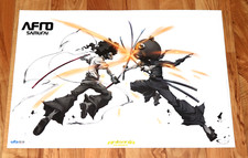 Afro Samurai / Nana Kitade Manga Anime Raro Poster Promo 56x40 cm