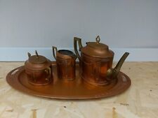 Servizio Da The Caffé In Rame Lavorato XX secolo