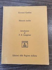 G.GAMBINI-MEMORIE INEDITE