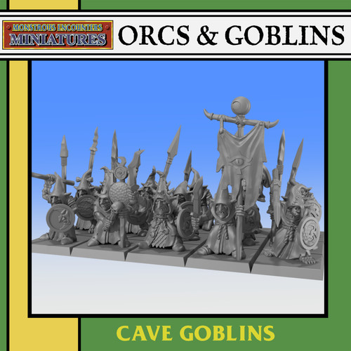 Orchi goblin miniatura - goblin, 32mm
