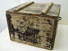 Vecchio Scatola Munizioni Scatola Legno, Cassetta per Materiale Wk II Wehrmacht