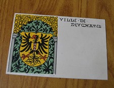 CARTOLINA SVIZZERA SCHWEIZ SUISSE VILLE DE REYCHATEL VIAGGIATA 1899 SUBALPINA KK