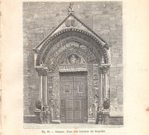 Stampa antica altamura - antica, porta