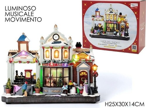 Villaggio natalizio luminoso - natalizio,