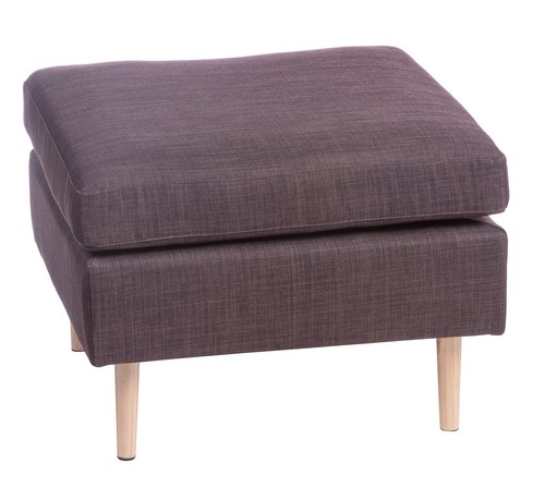 Pouf quadrato clive tessuto - pouf,