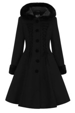 Trench cappotto donna nero gotico nuovo invernale
