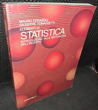 Cerasoli Tomassetti ELEMENTI DI STATISTICA. INTRODUZIONE MATEMATICA DELL'INCERTO