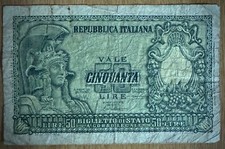 50 LIRE DI CARTA - Originale Emissione del 1951 -