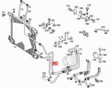 MERCEDES TRUCK ACTROS LINEA DAL CONDENSATORE AL COMPRESSORE A/C OEM A9428301715