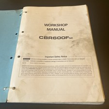 Honda CBR600FM CBR 600 CBR600 FM manuale di servizio officina originale OEM 1990