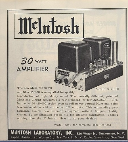Amplificatore mcintosh watt - amplificatore,