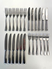 SERVIZIO POSATE SAMBONET X 6 PERSONE 24 PZ FORCHETTE COLTELLI ITALY FORK KNIFE