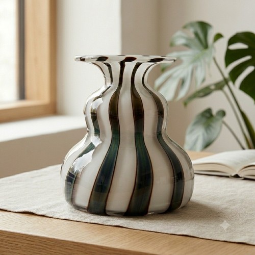 Vaso vetro artistico a - vetro,