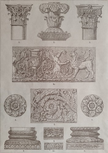 Antica stampa del 1887 - antica,