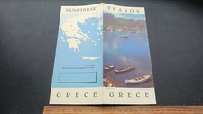 Samotracia Taso isole greche Grecia turismo pubblicità pieghevole