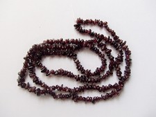 40pz perline chips pietre granato  3x5-8x4mm  colore rosso scuro