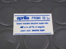 ADESIVI ORIGINALI APRILIA GENUINE DECAL RODAGGIO BREAK-IN OLIO ELF XT2