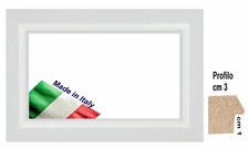 Cornice in legno Bianca lucida