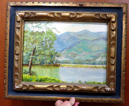 Quadro olio del pittore - del,