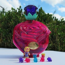 Mini Polly Pocket RARO Sweet Roses 100% completo Bluebird vintage