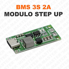 BMS 3S 2A 12,6V CIRCUITO CARICA BATTERIA  STEP UP BOOST MODULO CON  USB TYPE-C
