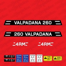 Adesivi di Ricambio Valpadana 260 4RM – Kit Decalcomanie Trattore Aftermarket
