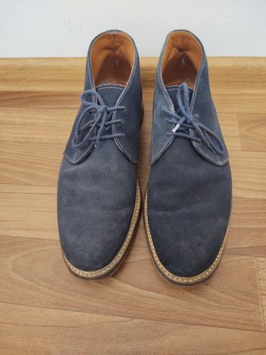 Stivali uomo navy scamosciati