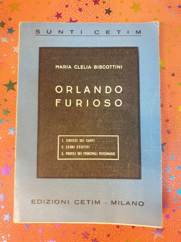 Libro book orlando furioso - book,
