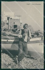 Napoli Capri Mestieri Pescatore Brunner 10808 cartolina MX1132
