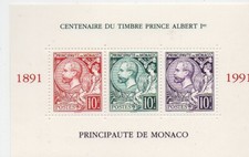 Timbre de Monaco bloc feuillet