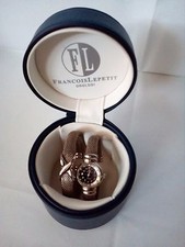 OROLOGIO DONNA   FRANCOIS LEPETIT PIU' BRACCIALE ACCIAIO VINTAGE