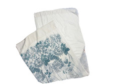 2 Tende Tende Vintage Anni 70 Bianco Blu Pannelli 93 Lunghe Stampa Floreale Retrò