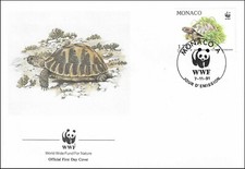 Tartaruga Hermann Hermanni Specie di Tartaruga Originaria d'Europa Monaco FDC 1991