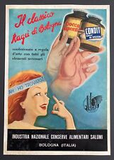 BONORA - Pubblicità "INCAS" Conserve Bologna anni '40