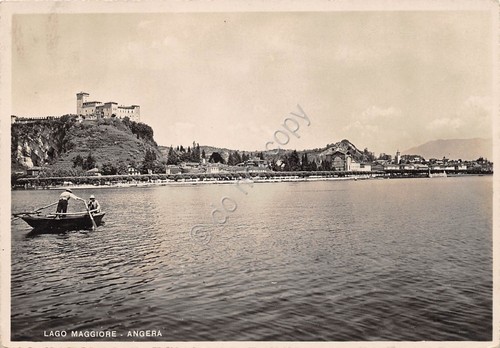 Cartolina angera lago maggiore - angera,