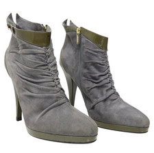 Celyn b.Scarpe Donna (Eu) 38 Grigio Scamosciato Stiletto Zip Tacco Alto Stivali