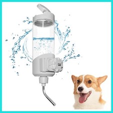 Top Fill Dispenser di Acqua per Cani per Gabbia, 23oz Cassa di Alimentazione Auto Borraccia per...