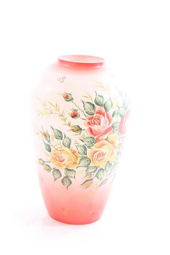 Vecchio vaso fiori - vaso, rose