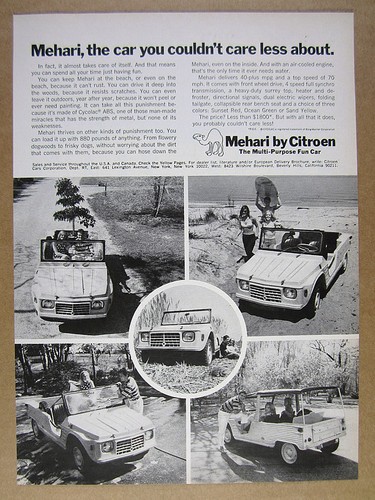 Pubblicità citroen mehari suv - pubblicità,