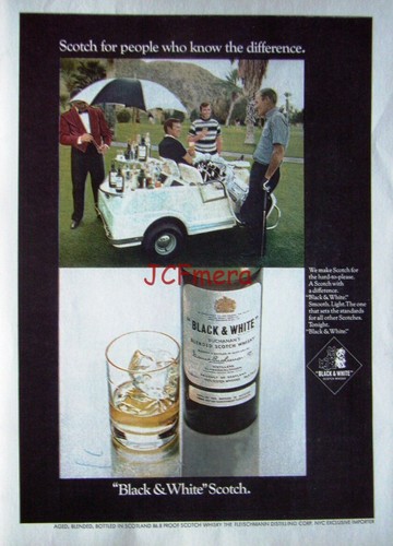 Black white scotch whisky - &,