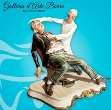 Porcellana di Capodimonte, Dentista con paziente, del Maestro Volta,RARO anni 80